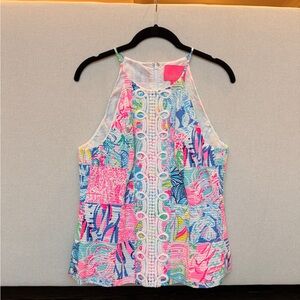 Lilly Pulitzer Patchwork Sleeveless Top Size XS